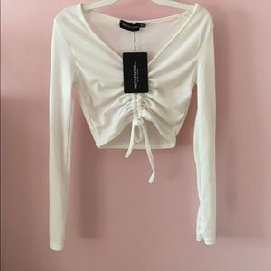 pinched long sleeve